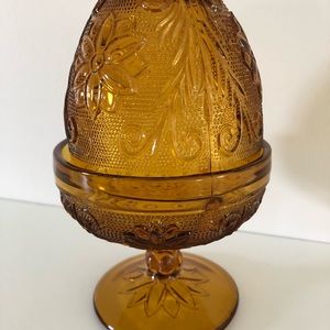 Vintage amber fairy lamp